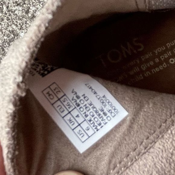 Toms Women's Majorca Peep Toe Booties Perforated Leaf Suede Side Zipper Size 6 - Picture 6 of 8